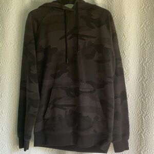 Men's Black Camouflage Hoodie